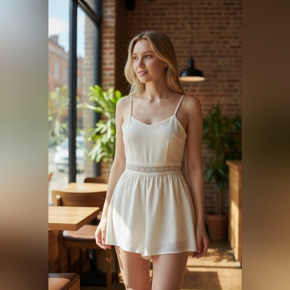H&M Divided White Romper - Picture 1 of 10